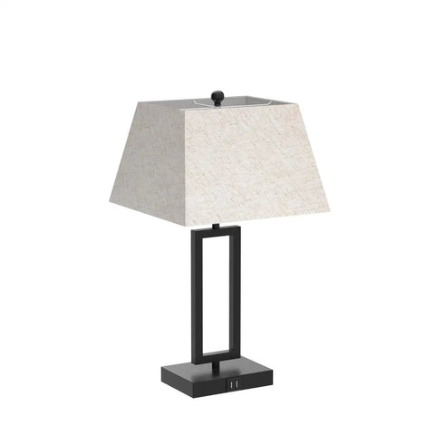 Set Of 2 Touch Control Table Lamps With USB Ports, 3-Way Dimmable Bedside Nightstand Lights For Bedroom And Living Room, Modern Fabric Shade Table Lamps With LED Bulbs Included