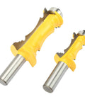 Pro Grade Crown Router Bits Set for Decorative Moldings, Durable Carbide Alloy Construction, Half Inch Shank, front view