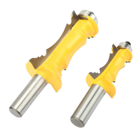 Pro Grade Crown Router Bits Set for Decorative Moldings, Durable Carbide Alloy Construction, Half Inch Shank, front view