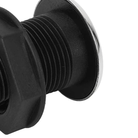 Black Nylon Through Hull Connector Marine Grade Fittings For Boats And RVs Versatile Drain Plug Hose 20mm Detail