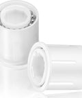 Front view of PVX976PK2 wheel bearing kit, white plastic, 2-pack for Hayward AquaNaut and Phoenix pool cleaners
