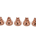 Five Pack KP2845-2 Plasma Shield Cups for Tomahawk 1538 and LC105 Torches, Plug and Play Spare Parts Kit for Precise Plasma Cutting, Keeps Your Cutter Stable and Extends Lifespan, Protective Shield Design and Easy Install copper shield cups