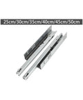 Heavy Duty Bottom Mount Drawer Slides Built For Rock Solid Performance slick gliding concealed steel tracks in various sizes.