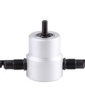 Heavy Duty Double Head Sheet Metal Cutter Electric Drill Nibbler Attachment With 360 Degree Adjustable Head, aluminum construction.