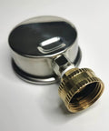 Stainless steel 304 liquid-filled water pressure test gauge with 3/4 in GHT garden hose thread adapter