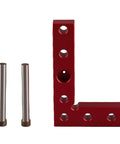 Orange Aluminum Alloy Self Centering Dowel Drill Guide And Center Scriber For Woodworking With Quick Centering Pins