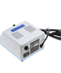 Heavy Duty 35K RPM Micromotor Bench Grinder With Foot Switch Variable Speed Rotary Tool showing back view with power cable and controls.