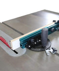 Universal Table Saw Miter Gauge Assembly With Heavy Duty Steel Build, Precision Sliding Block, and Ergonomic Handle on table saw