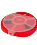 Bucket Seat Small Parts Organizer For 5 Gallon Buckets With Locking Lid, 6 Compartments, Removable Wall Pieces, Red
