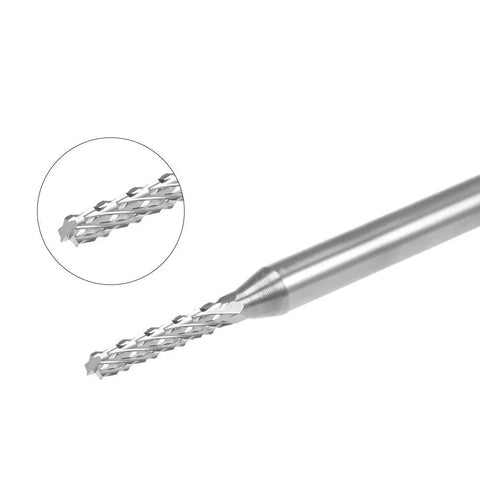 Ten Piece 1.8mm Carbide End Mills Engraving Cutter Set For PCB Projects And CNC Router DIY Makers, 1/8 Inch Shank, Pro Grade Ultra Tough Wear Resistant Bits For Precise Engraving And Milling