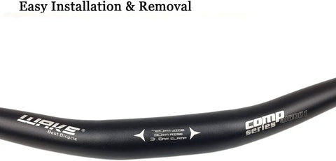 Beefy Ultralight 31.8mm Aluminum Alloy Mountain Bike Handlebar Riser Bar Matte Black Finish Close-up Showing Text and Markings