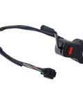 Three Position Forward Neutral Push Button Switch With Rotary Actuator For Manual Operation Black Compatible With Mitsubishi Caterpillar Forklift GP25 And Related Models, front view