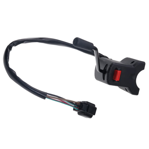 Three Position Forward Neutral Push Button Switch With Rotary Actuator For Manual Operation Black Compatible With Mitsubishi Caterpillar Forklift GP25 And Related Models, front view