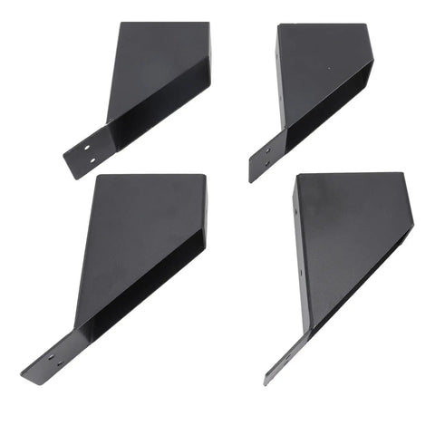 Heavy Duty Metal Brackets 45 Degree Angle With Drainage Holes, Reinforcing Kit For Wood Structures, Patios, Gazebos, Tree Houses And Outdoor Projects Made Easy
