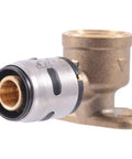 EvoPEX Half Inch Push To Connect 90 Degree Elbow Female Adapter Pack Of 3 For PEX Pipe Plumbing Fittings Compatible With MNPT Threaded Connections