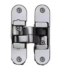 3D Adjustable Hidden Door Hinge For Invisible And Folding Doors Cross Hinge 180 Degree Flat Mount Zinc Alloy