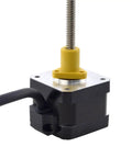 NEMA 17 Linear Stepper Motor 1.5A with 6.35mm lead screw, shown from side view, 150mm length, 34mm stack for CNC and 3D printer