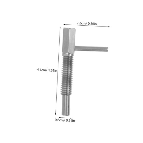 Heavy Duty Spring Plunger Pin With Indexing Lock For Cabinets And Shop Gear, Slick Retractable Button with dimensions shown.