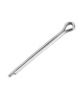 Durable 2mm By 25mm Heavy Duty Stainless Steel Split Cotter Pins Set With Two Prongs And Locking Clip For Automotive And DIY Projects 304 Stainless Steel Corrosion Resistant 60 Pieces; close-up view.