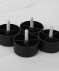 Round Black Sofa Legs M8 Screw 35mm Height With 45mm Pad Durable Metal Furniture Legs for Sofas Cabinets and Desks