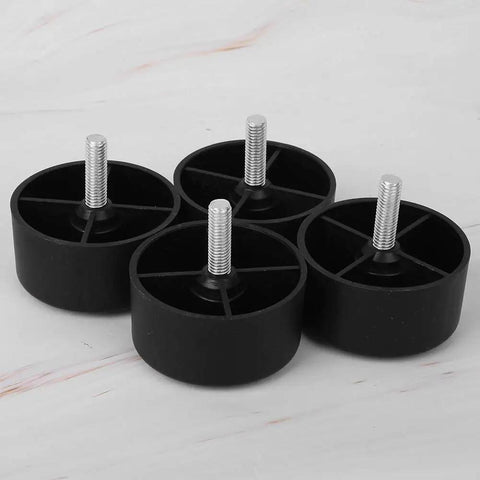 Round Black Sofa Legs M8 Screw 35mm Height With 45mm Pad Durable Metal Furniture Legs for Sofas Cabinets and Desks