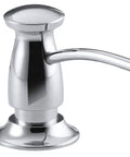 16 Ounce Kitchen Sink Soap Dispenser In Polished Chrome Durable Solid Brass Top Refill Design Fits Pre Drilled Sink Holes Up To 2 Inches Thick Transitional Style For Modern Kitchens