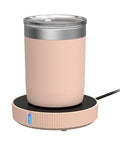 Dual Temp Smart Coffee Mug Warmer With Gravity Touch Sensor And Automatic Power Cut Locks In That Daily Heat Straight Up For Your Desk Featuring Quiet Operation Compact Flat Bottom Base on kitchen countertop.