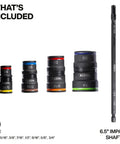 Nine In One Flip Socket Set For Impact Driver With Eight Hex Sizes From Quarter To Three Quarter Inch Four Flip Sockets And One Quarter Inch Bit Holder Rare Earth Magnet For One Hand Drive No Fuss Color Coded Sizing For Quick Grabs shown in product layout.