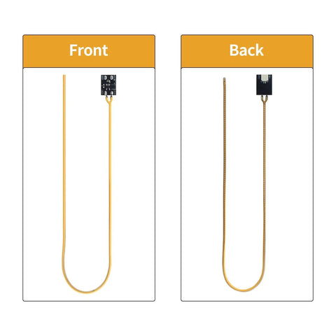Front and back view of Epic 300mm Silicone COB LED Strip Light Kit for 3D Printer Accessories with PCB Interface Board.