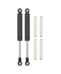 4-Pack 100mm Aluminum RC Shock Absorbers Dampers For 1/10 RC Crawlers parts with springs on a white background