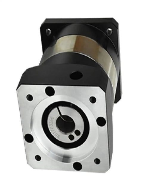 Heavy Duty Planetary Gearbox Reducer For 130 Mm Ac Servo Motors Up To Two Kw featuring a durable black and silver housing.