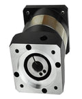 Plf090 Planetary Gearbox Reducer With Seven Arcmin Backlash And Ratios Spanning Three To Fifty One, mounted for Nema 34 Stepper Motors.