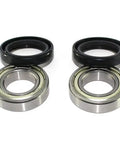 Front Wheel Hub Oil Seal And Bearing Set For 400 EXC MXC 4-Stroke Dirt Bikes 400 And 520 SX Replacement, precision bearings and seals visible