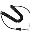 Replacement Microphone Cable For Handheld Radios With Heavy Duty Spiral Cord No Fuss Plug And Play, Compatible With FT 78, FT 88