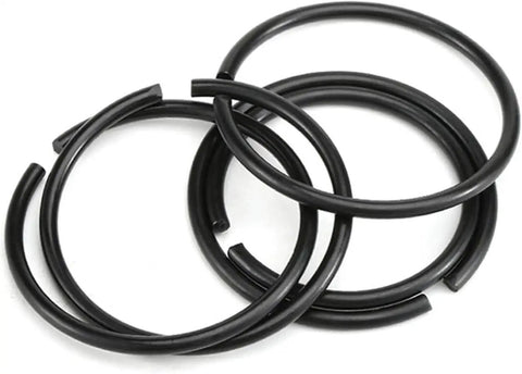 65 Count Heavy Duty Mn Steel Shaft Circlips For Axial Locking, black snap rings for automotive repair and DIY projects.