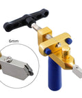 Manual Ceramic Tile Opener And Cutter Tool With Aluminum Alloy Body 3-15mm Cutting Range For Easy Tile And Mirror Cutting DIY Friendly Tile Tool For Home Renovation And Construction In Assorted Colors, 6mm cutter head