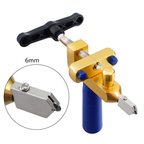 Manual Ceramic Tile Opener And Cutter Tool With Aluminum Alloy Body 3-15mm Cutting Range For Easy Tile And Mirror Cutting DIY Friendly Tile Tool For Home Renovation And Construction In Assorted Colors, 6mm cutter head