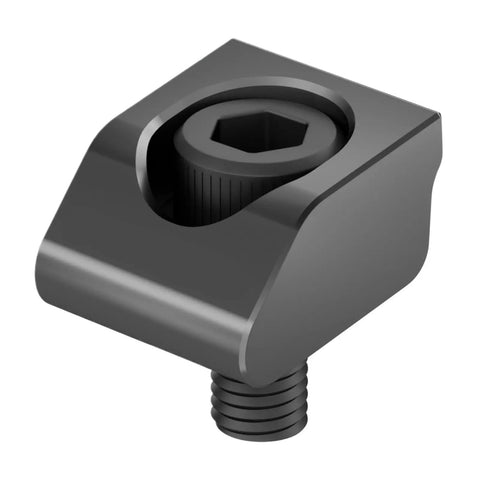 Close-up of a black bench vise clamp with hexagonal socket for M6 M8 M10 and M12 sizes in heavy-duty shop use. Grab These High-Precision Bench Vise Clamps For Serious Work Holding.