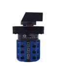Latching 4-Position Rotary Cam Switch Changeover Switch, 3 Poles, 3 Stages, 660V 20A With Screws, front view