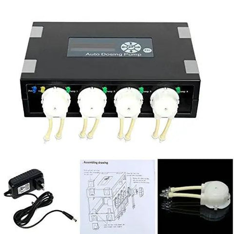 Programmable Auto Dosing Pump DP 4 Four Channel With Precise 1 To 9999 Ml Per Day Scheduling 24 Timers 30 Day Interval