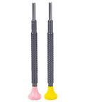 2PCS Precision Screwdriver Set for Watch Movement Rotor Repair Tools 8800 Movement Top Notch Gear with pink and yellow handles