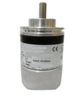 Front view of PVS58N-011AGR0BN-0013 Incremental Rotary Encoder Lightweight, Ultra-Compact Go-To Drive Sensor with label details