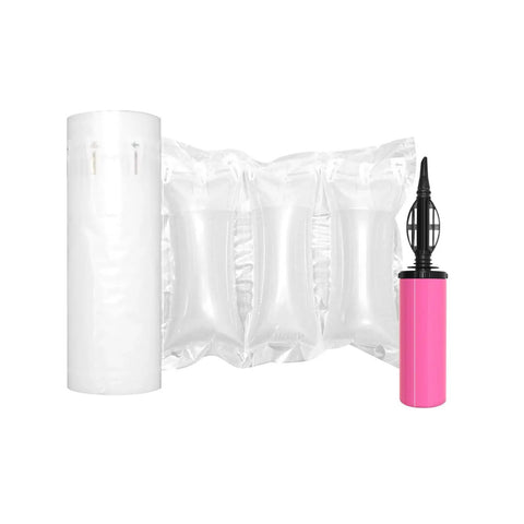 Air Pillows for Shipping With Pump, 200 Count Packing Air Bags, Inflatable Box Cushions, No Mess Alternative to Packing Peanuts