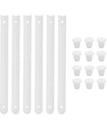 Rock Solid Side Mounted Double Row Ball Bearing Drawer Slides Heavy Duty Three Stage Triple Extension Cold Rolled Steel Smooth As Butter Quiet Glide For Cabinets includes white mounting rails and caps.