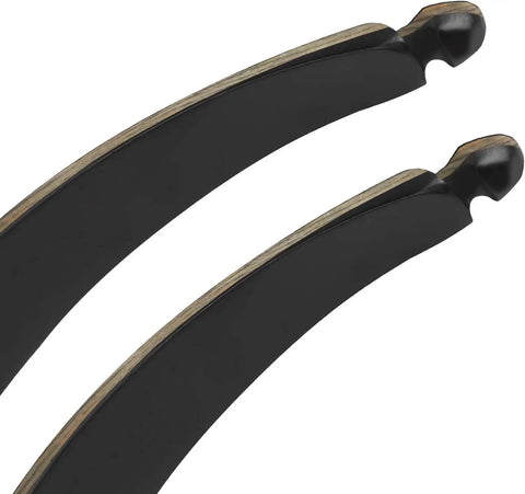 Recurve Bow Limbs Takedown Replacement 25 To 60 Lbs Ambidextrous For Riser Upgrade Durable Maple Fiberglass Construction