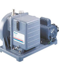 Heavy Duty Two Stage Belt Drive Vacuum Pump For Lab Grind featuring a durable 115V motor and sturdy housing for gas transfer.