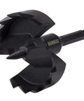 Self Feed Wood Drill Bit 3-5/8 Inch With 7/16 Ball Groove Shank cutting softwood like hot butter for deep holes.