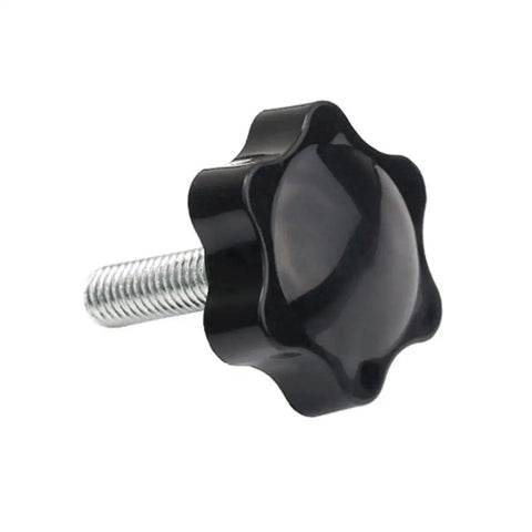 Five Pack M6 Star Head Thumb Screws Knurled Grip Knobs 25mm Long, Metal Galvanized Thumb Screws For Quick Toolless Adjustments