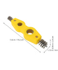 Double Ended Pipe Cleaner Brush For Automotive Parts And Copper Pipes Heavy Duty Abrasion Resistant Tool With Multi Diameter Adaptability For Plumbing Installation Plastic And Alloy Lines Battery Terminal Cleaner And Car Maintenance Must Have, 19.2 cm