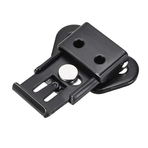 Tough As Nails Heavy Duty Iron Butterfly Twist Latch Keeper Toggle Clamps 1.61 Inch Black Finish close-up view.
